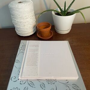 Elegant Wedding Guest Book and Wedding Planner Binder with Tabs